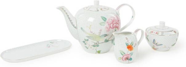 Pip Studio Blushing Birds Theeset Set van 4 Wit