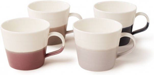 Royal Doulton Coffee Studio Mok Set Klein 270ml Grijs 4delig