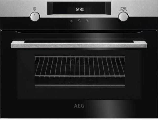 AEG KMK565000M inbouw combimagnetron met boven en-/onderwarmte en easy-to-clean ovenruimte