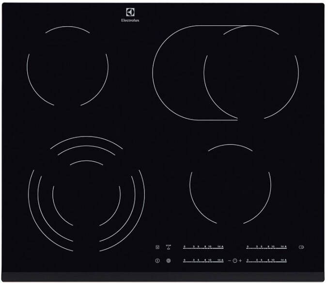 Electrolux EHF6547FOK Keramische inbouwkookplaat Zwart