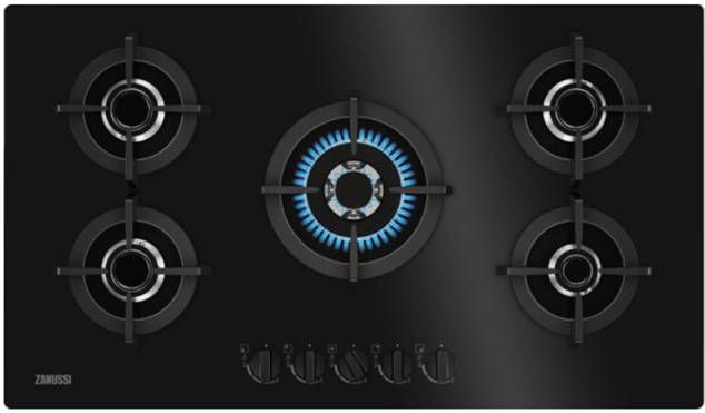 Zanussi ZGO98520BA Gas inbouwkookplaat Zwart