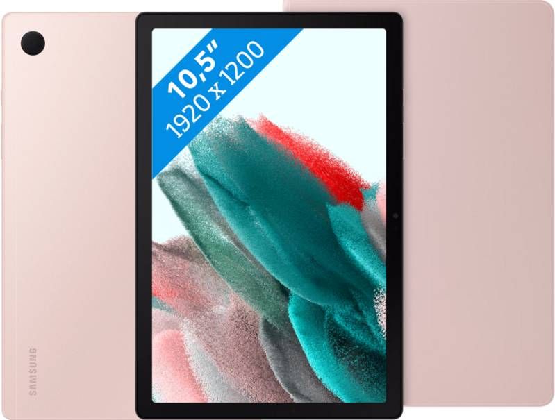 Samsung Galaxy Tab A8 32GB Wifi Roségoud + Book Case Roze