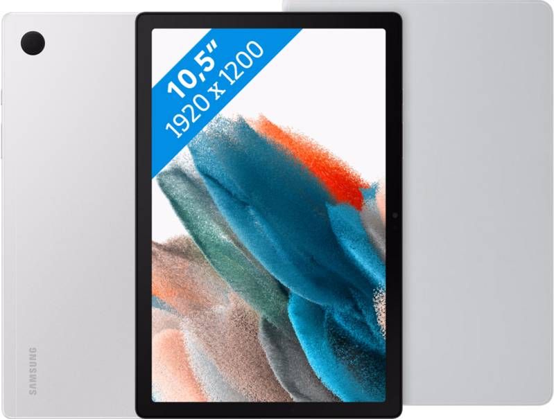 Samsung Galaxy Tab A8 32GB Wifi Zilver + Book Case Zilver
