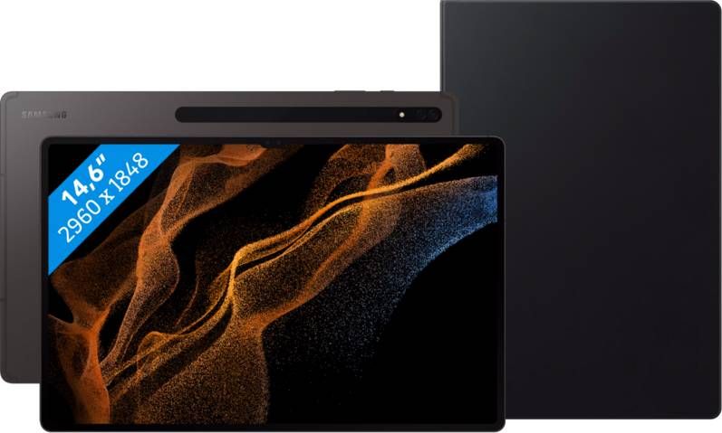 Samsung Galaxy Tab S8 Ultra 14.6 inch 512GB Wifi Grijs + Book Case Zwart