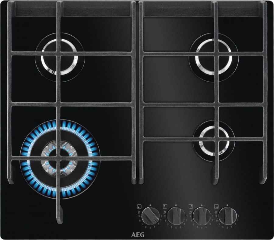 AEG HVB64420IB Gas inbouwkookplaat Zwart