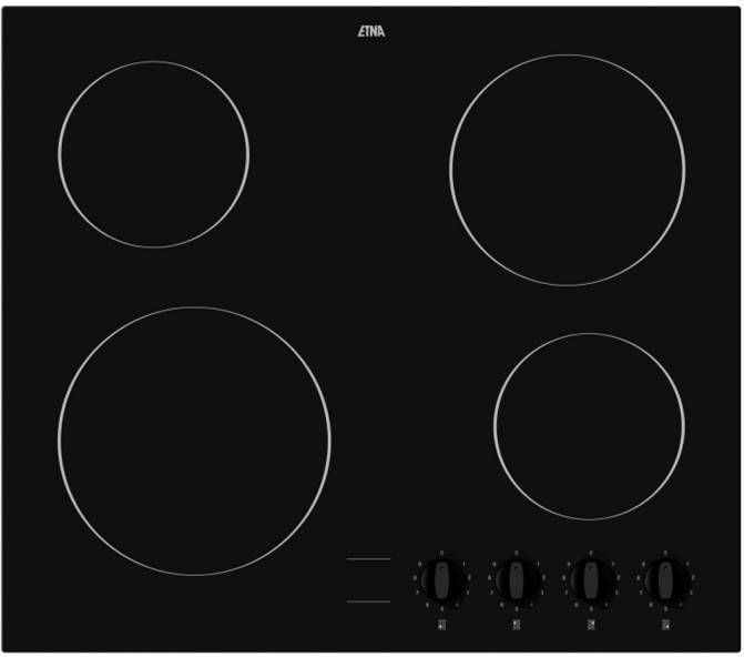 Etna KC160ZT Keramische inbouwkookplaat Zwart online kopen