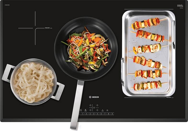 Bosch PVW851FB5E inbouw inductiekookplaat met CombiZone en MoveMode