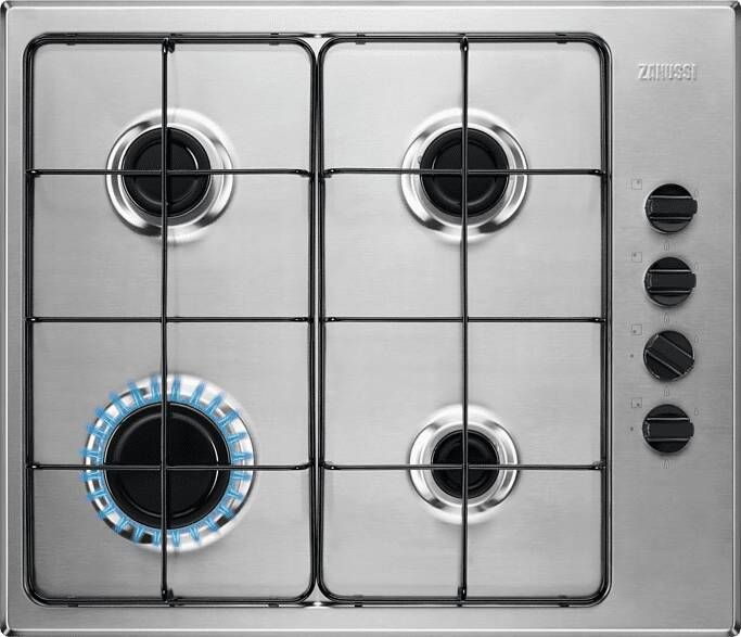 Zanussi ZGH62414XA gaskookplaat met bandstalen pannendragers