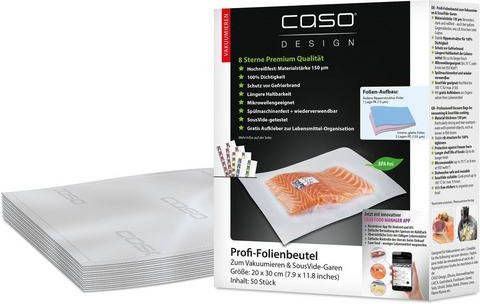 Caso professionele vacumeerzakken 20 x 30 cm Zonder kleur