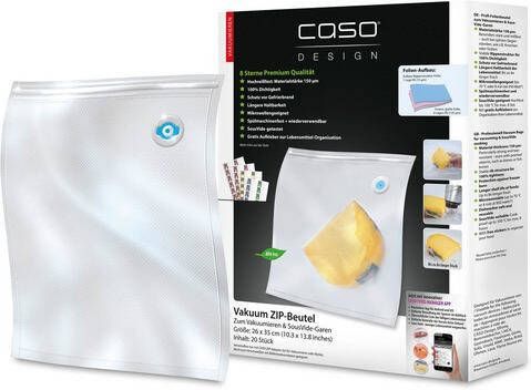 CASO 1316 20 stuks Zip-lock Vacumeerzakken 27x35 cm
