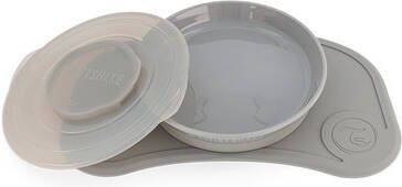 TWISTSHAKE® TWIST SHAKE Click Matje en Babybordje Mini vanaf 6 maanden pastel grijs