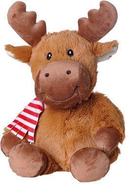 Welliebellies Opwarmknuffel Eland 30 Cm Bruin
