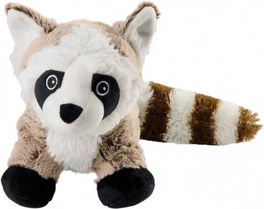 Warmies Warmteknuffel wasbeer bruin/wit 26 cm knuffels kopen