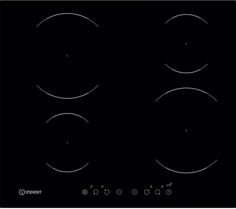 Indesit VIA 6401 C Elektrische kookplaten Zwart